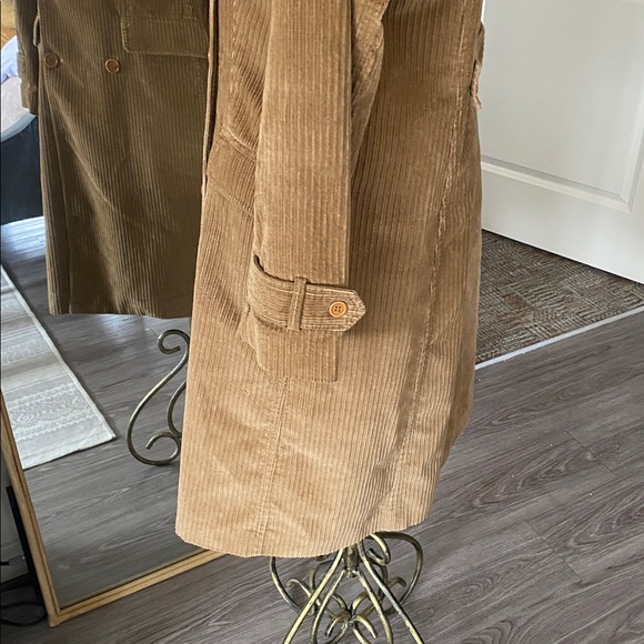Vintage Y2K J.Crew Corduroy Trench Coat - Picture 13 of 15